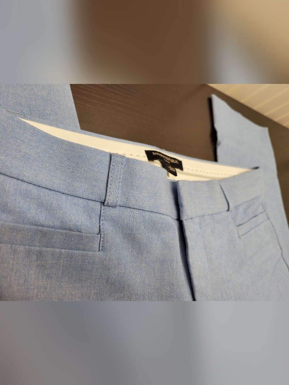Banana Republic Light Blue Cropped Pants - Picture 2 of 12